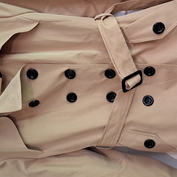 NWT Double-Breasted Waterproof Trench Coat With Belt (Khaki) - NANJUN - Picture 11 of 14